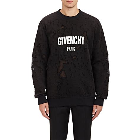 givenchy distressed sweater|givenchy jumper men's.